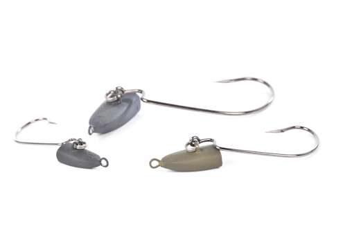<p>
	<strong>Damiki: Mausrin jig</strong><br />
	This loose jighead is ideal for imparting action to worms. Three<br />
	sizes/weights are available (1/8-, 1/4-, and 1/2-ounce) as swell as<br />
	green, brown and black.</p>
