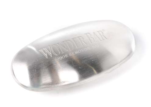 <p>
	<strong>Wonder Bar</strong></p>
<p>
	Something smells fishy and itâs you. Get rid of the odor with Wonder Bar. Run the stainless steel bar under water, and it leeches away lingering fish odors. The bar has been around several years, but new products include a folding filet knife and key ring bar. Itâs non-polluting, the bar floats and it comes with a lifetime replacement guarantee.</p>
