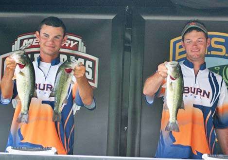 <p>
	 </p>
<p>
	Auburn anglers Jordan Lee and Shane Powell ended Day One in eighth with 9-2.</p>
