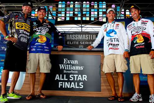 <p>
	The Final Four anglers are Gerald Swindle and Ott DeFoe, who will meet Saturday, and Casey AShley and Edwin Evers.</p>
