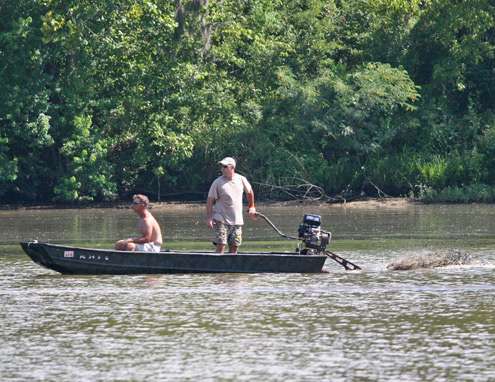 <p>
	 </p>
<p>
	These bowhunters drive by the area where Casey Ashley was fishing.</p>
