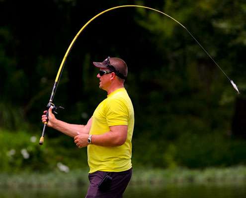 <p>
	Skeet Reese was throwing a crankbait shallow.</p>
