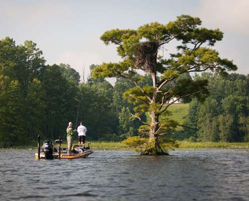 Randall Tharp could also be seen fishing on the Chickahominy River.
