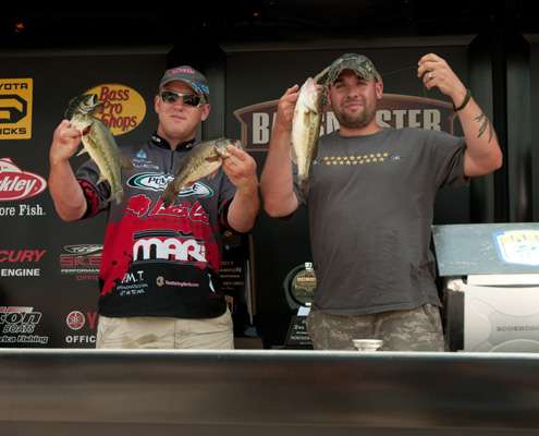 <p>
	Pro Jamey Caldwell, Brad Fasnacht and Larry Draughn (4-14)</p>
