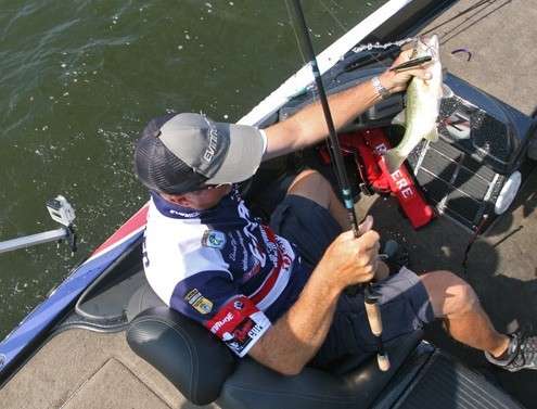 <p>
	Walker said he has used braided line when casting spoons but calls it over-kill. Either fluorocarbon or regular monofilament will work fine. </p>
