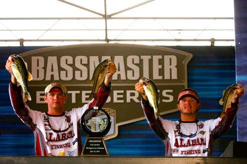 <p>
	Worsham and Kirkley from Alabama put their team back on top after weighing in.</p>
