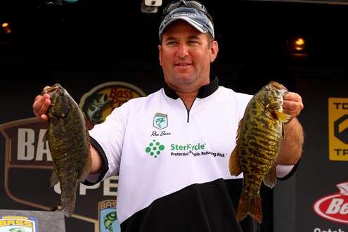 <p> 	Bane, who finished 11th with a total of 42 pounds, 15 ounces, was remarkably consistent; he posted stringers in the 14-pound range each day of the event. Like the other smallmouth chasers in the field, weeds were the primary focus. Bane threw both the spinnerbait and crankbait near âgrass in 10 to 12 feet of water.â</p> 