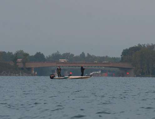 <p>
	Many anglers were fishing out in the middle of the lake on Friday, looking for the lakeâs plentiful smallmouth.</p>

