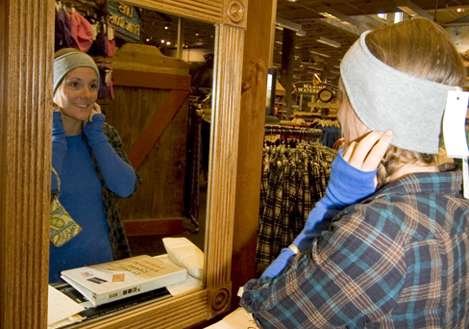 <p>
	Valerie checks out the womenâs clothing department at Bass Pro Shops.</p>
