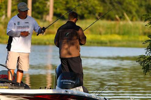 <p>
	Pete Daniels drove from Louisiana to fish the Central Open on the Arkansas River in Oklahoma. His co-angler Travis Tunnell is a member of the Kansas Federation Nation. </p>
