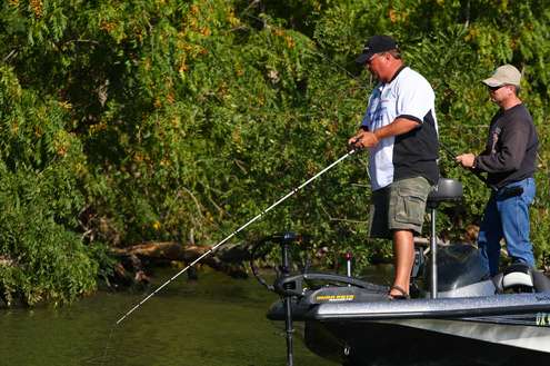 <p>
	Rogers Hughes was fishing with Terry Petchinsky on Day One of the Central Open on the Arkansas River. </p>
