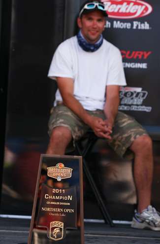 <p>
	 </p>
<p>
	Kevin Haley would soon be holding the co-anglers championship trophy. </p>
