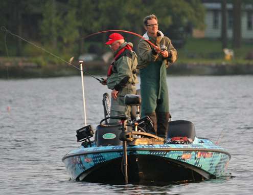 <p>
	Jimmy Kennedy started the day in seventh place, but had yet to catch his first keeper.</p>
