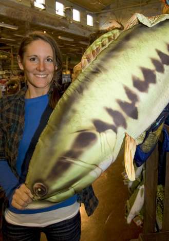 <p>
	Valerie hopes to catch bass this size at Oneida Lake.</p>
