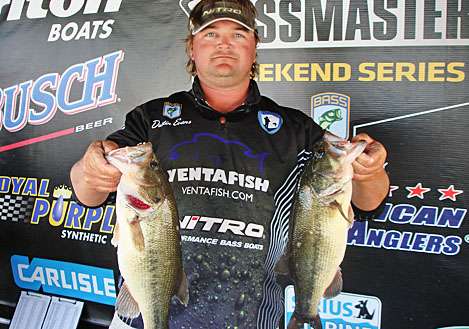 <p>
	<strong>DUSTIN WILLIS EVANS, MISSOURI DIVISION</strong></p>
<p>
	Evans led Missouri Division 16 championship on Lake of the Ozarks, Sept. 24-25, wire to wire, catching 34.38 pounds to win by five pounds. The Eads, Tenn., angler said he found a spring or hole in the back of a creek to catch 16.40 on Day One then had his second leading stringer at 17.98 fishing a school off a point to win $3,015.</p>
