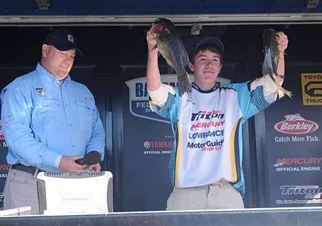 Rhode Islandâs Nick Woodbine weighed in two keepers.</p>
