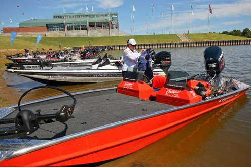 <p>
	Parkerâs bright orange aluminum boat stood out in Three Forks Harbor.</p>
