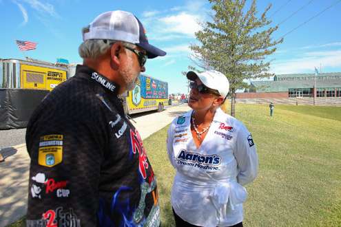 <p>
	Tommy Biffle and Janet Parker discuss their competition days on the Arkansas River, which left them holding the top two spots in the standings.</p>
