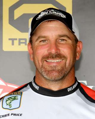 <p>
	Chris Price lives in Church Hill, Md., but will compete on behalf of Delaware in the Mid-Atlantic Division. He fishes with the Del Mar Bass Trackers and is a roofing contractor by trade. Owner Hooks is sponsoring him.</p>
