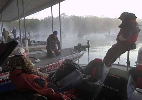 <p>
	Other anglers appear to be handling the cold weather wait equally as well.</p>
