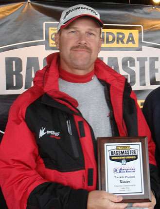 <p>
	<strong>JEFFREY D. LITTLE, NORTHEAST REGIONAL NO. 3 </strong></p>
<p>
	Little, of Kernersville, N.C., finished third with 10 bass going 32.87 pounds, including one 4.20-pounder. After catching 14.53 pounds on Day One, he brought in 18.34 pounds on the final day.</p>
