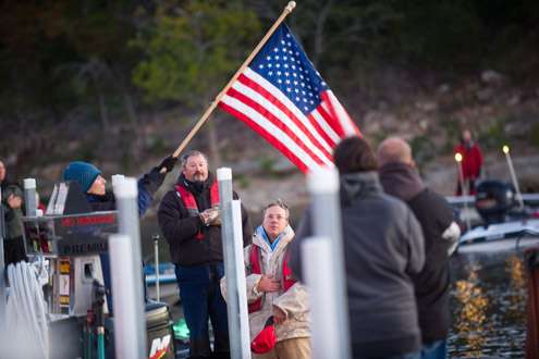 <p>
	 </p>
<p>
	It is a B.A.S.S. tradition to honor our nation, and those who fight for her, before every take-off.</p>
