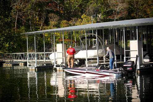 <p>
	 </p>
<p>
	Ed Whaley decides to fish the boat docks. </p>
