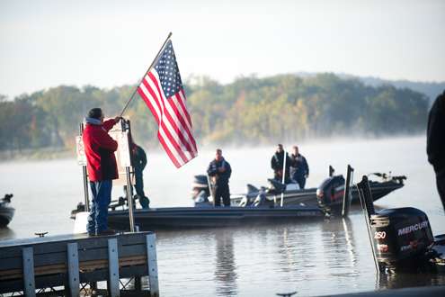 <p>
	 </p>
<p>
	As the fog moves out, the anglers pay tribute to our nation and veteran soldiers. </p>
