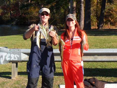 <p>
	Eric Terrell from Auburn and Brittany had a good day of fishing<em>.</em></p>
