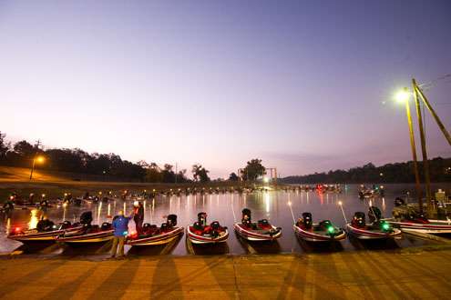 <p>
	 </p>
<p>
	Boats line the banks of the Forsythe Boat Dock on the Quachtita River. </p>
