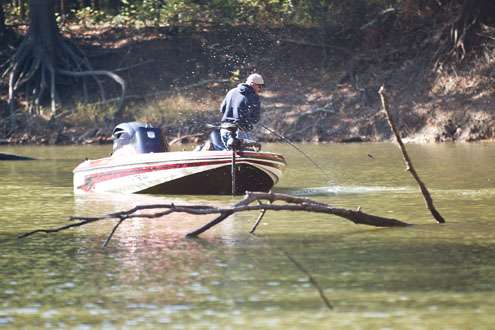 <p>
	A fish splashes John Diaco. </p>
