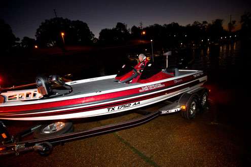 <p>
	Rich McCrone loads his boat into the water on Day Two of the B.A.S.S. Federation Nation championship presented by Yamaha and Skeeter. </p>

