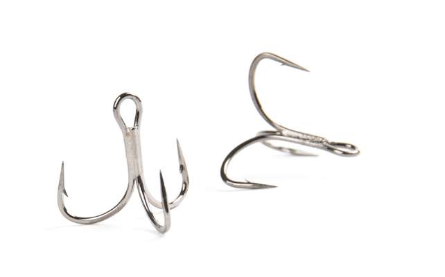 <p>
	<strong>UP TO $5</strong></p>
<p>
	<strong>Mustad KVD Elite Series 2X Triple Grip treble hook</strong></p>
<p>
	These are the hooks that Kevin VanDam designed for his crankbaits. They feature a short shank that supposedly doesnât give fish any hook throwing leverage. The bend of the hook is said to âlockâ the fishâs jaw into the<br />
	hook. <a href=