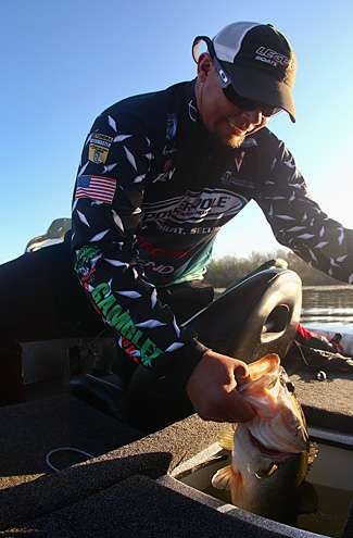 <p>
	This big largemouth would be taking a ride in Laneâs livewell.</p>
