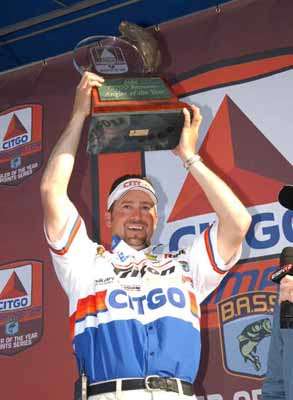 <p>
	<strong>#8 The AOYs</strong></p>
<p>
	There are seven former Bassmaster Anglers of the Year in the 2012 Classic field â Denny Brauer, Davy Hite, Tim Horton, Michael Iaconelli, Aaron Martens, Gerald Swindle (pictured here from 2004) and Kevin VanDam. Between them, they have 14 AOY titles, including seven of the last eight. KVD leads the way with seven AOYs.</p>
