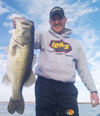 <p>
	Bobby Myers caught this 10-pound bass in practice before the cold front hit.</p>
