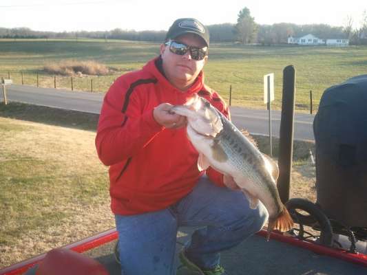 <p>
	Chris Garrison's bass came from Kentucky Lake, Jan. 6. Garrison said the water temperature was 46 and the air temperature was 42.</p>
