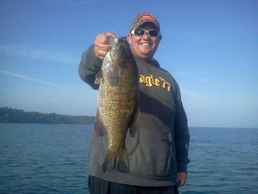 <p>
	Jeremy Limerick caught this baby on Lake Erie. It weighed in at 4 pounds, 10 ounces.</p>
