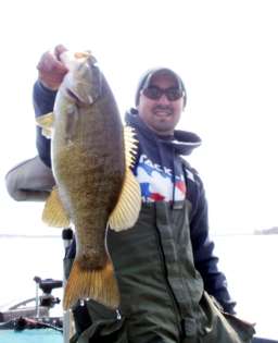 <p>
	Austin Lake in Michigan scored another smallie! This one fell into the hands of Josh Mertz.</p>
