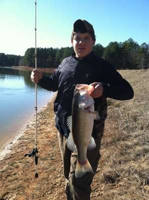<p>
	On Jan. 15, Maddux Lytle caught this 6.6-pound bass on a private lake in Moreland, Ga. âIt was 45 degrees outside with 42-degree water,â explained Lytle. He was using a Zoom Ultra-Vibe Worm in blue fleck.</p>
