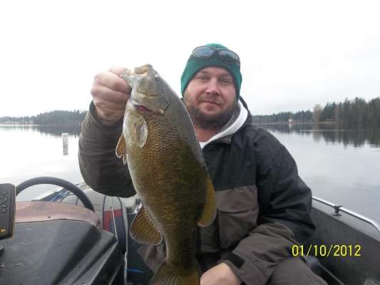 <p>
	 </p>
<p>
	Shane Storie caught this brown beauty on American Lake in Lakewood, Wash., Jan. 10.</p>
