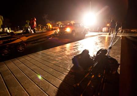 <p>
	Anglers load their boats into the water on Day Two of the Bass Pro Shops Southern Open on Harris Chain of Lakes.</p>
