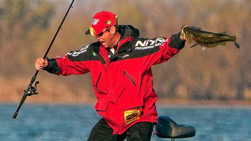 Kevin VanDam staked out an area that continued to draw Louisiana Delta bass.
