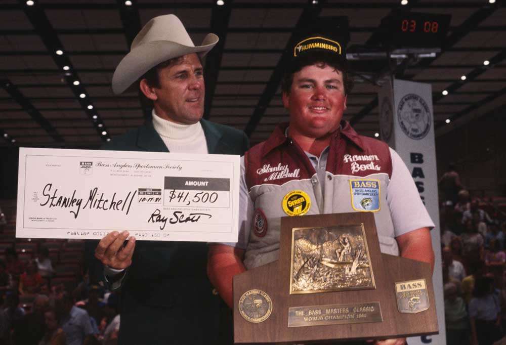 <p>
	Stanley Mitchell became the youngest Classic champ in history in 1981. He was just 21 when he won the title on the Alabama River, just outside of B.A.S.S. headquarters in Montgomery. It was also the first time the Classic had an indoor weigh-in.</p>

