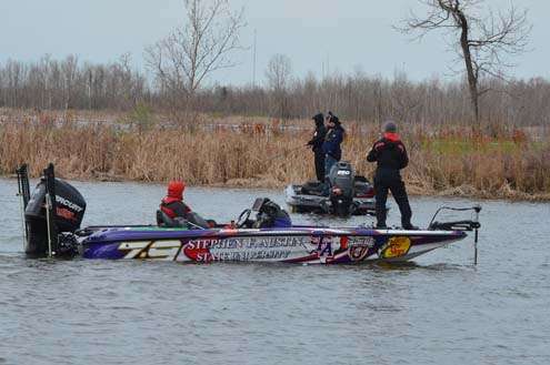 <p>
	Andrew Upshaw, the College Bass representative, fished by Fred Roumbanis.</p>

