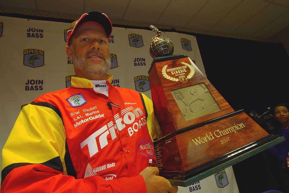 <p>
	It took a 46-year-old Classic rookie named Boyd Duckett to break the home-state jinx that had plagued the championship for 37 years. Alabama's Lay Lake was the venue and Demopolis' Duckett was the man for the job, becoming the first rookie to win the title in 14 years.</p>
