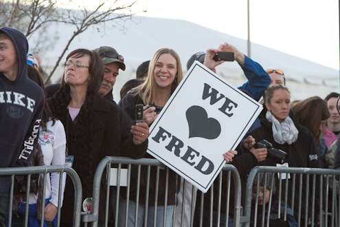 <p> 	Fred Roumbanis fans were in full force.</p> 