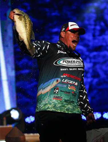 <p>
	The following is a collection of images of 2012 Bassmaster Classic champion Chris Lane as he learns of his win and is awarded the Champion's Trophy. Congratulations, Chris!</p>
