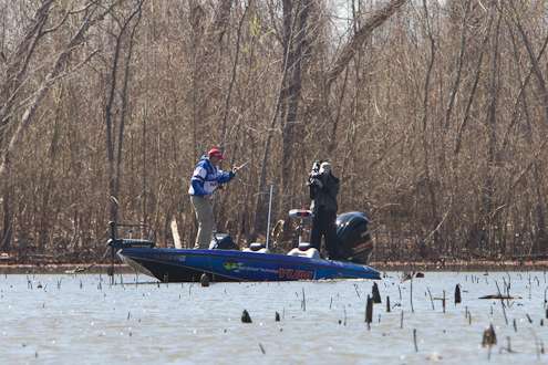 <p>
	Jones puts another keeper -- probably a good 3-pound fish -- in the boat.</p>
