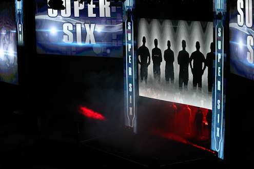 <p>
	The Super Six is introduced to the packed Day Three crowd at the CenturyLink arena.</p>
